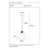 Lucide ILONA - Suspension - Ø 18 cm - 1xE27 - Ambre