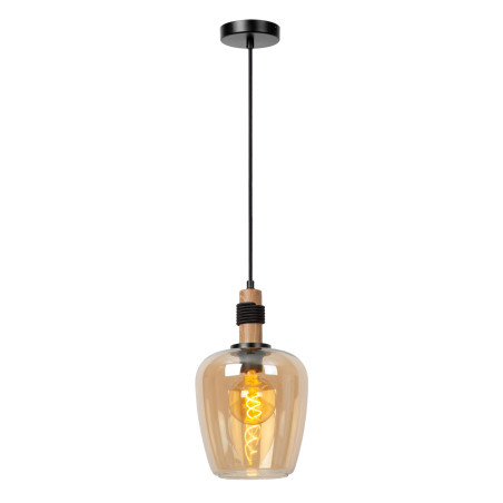 Lucide ILONA - Suspension - Ø 22 cm - 1xE27 - Ambre