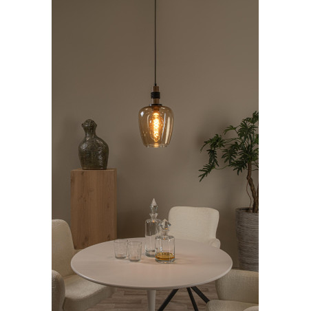 Lucide ILONA - Suspension - Ø 22 cm - 1xE27 - Ambre