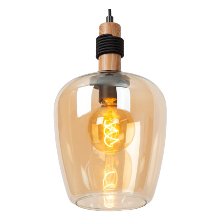 Lucide ILONA - Suspension - Ø 22 cm - 1xE27 - Ambre