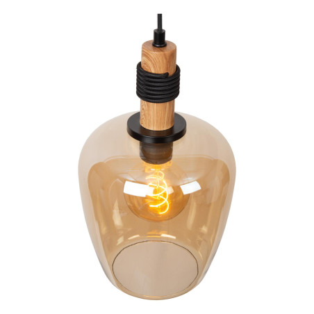 Lucide ILONA - Suspension - Ø 22 cm - 1xE27 - Ambre