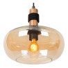 Lucide ILONA - Suspension - Ø 30 cm - 1xE27 - Ambre