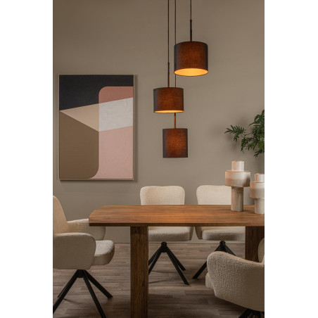 Lucide MAYA - Suspension - Ø 46 cm - 3xE27 - Noir