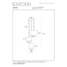 Lucide MAYA - Suspension - Ø 46 cm - 3xE27 - Noir