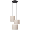 Lucide MAYA - Suspension - Ø 46 cm - 3xE27 - Crème