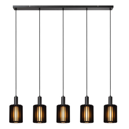 Lucide LAMBRES - Suspension - 5xE27 - Noir