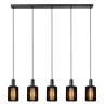 Lucide LAMBRES - Suspension - 5xE27 - Noir