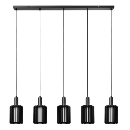 Lucide LAMBRES - Suspension - 5xE27 - Noir