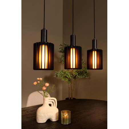 Lucide LAMBRES - Suspension - 5xE27 - Noir