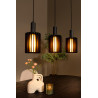 Lucide LAMBRES - Suspension - 5xE27 - Noir