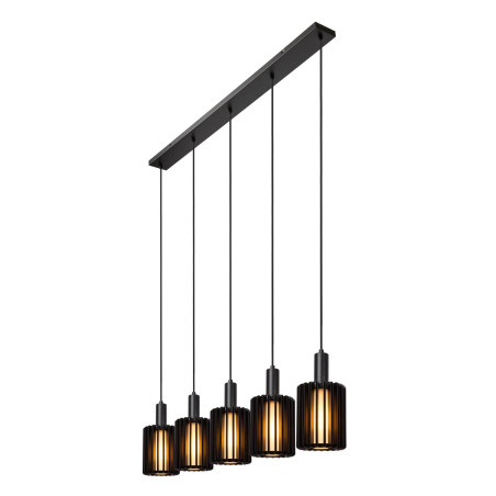 Lucide LAMBRES - Suspension - 5xE27 - Noir