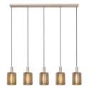 Lucide LAMBRES - Suspension - 5xE27 - Taupe