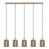 Lucide LAMBRES - Suspension - 5xE27 - Taupe