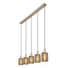Lucide LAMBRES - Suspension - 5xE27 - Taupe