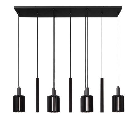 Lucide LAMBRES - Suspension - 6xE27 - Noir