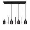 Lucide LAMBRES - Suspension - 6xE27 - Noir