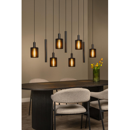 Lucide LAMBRES - Suspension - 6xE27 - Noir