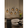 Lucide LAMBRES - Suspension - 6xE27 - Noir