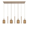 Lucide LAMBRES - Suspension - 6xE27 - Taupe