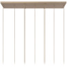Lucide LAMBRES - Suspension - 6xE27 - Taupe