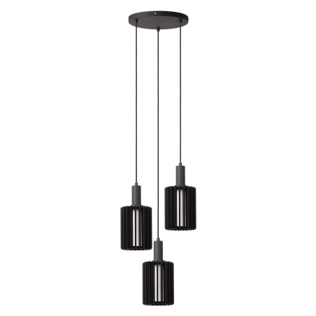 Lucide LAMBRES - Suspension - 3xE27 - Noir
