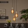 Lucide LAMBRES - Suspension - 3xE27 - Taupe