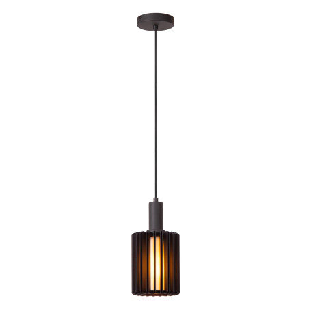 Lucide LAMBRES - Suspension - Ø 15 cm - 1xE27 - Noir