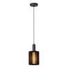 Lucide LAMBRES - Suspension - Ø 15 cm - 1xE27 - Noir