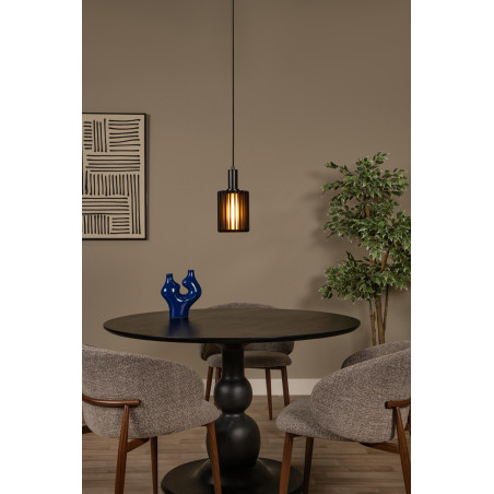 Lucide LAMBRES - Suspension - Ø 15 cm - 1xE27 - Noir