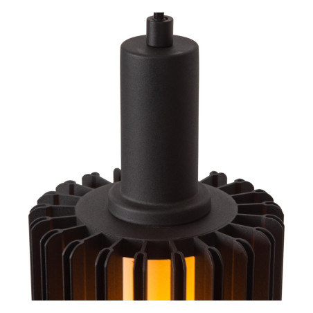 Lucide LAMBRES - Suspension - Ø 15 cm - 1xE27 - Noir