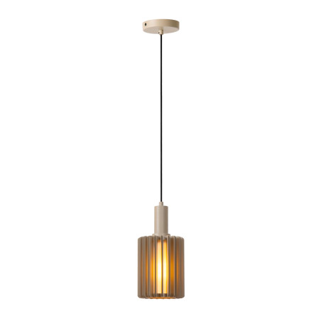 Lucide LAMBRES - Suspension - Ø 15 cm - 1xE27 - Taupe