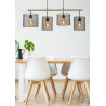 Lucide BASKETT - Suspension - 4xE27 - Noir