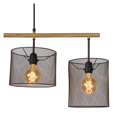 Lucide BASKETT - Suspension - 4xE27 - Noir