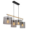 Lucide BASKETT - Suspension - 4xE27 - Noir