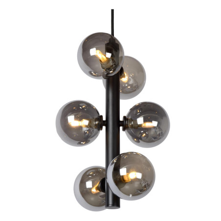 Lucide TYCHO - Suspension - Ø 25,5 cm - 6xG9 - Noir