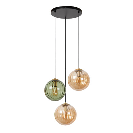 Lucide MONSARAZ - Suspension - Ø 35 cm - 3xE27 - Vert