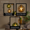 Lucide MONSARAZ - Suspension - Ø 35 cm - 3xE27 - Vert