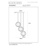 Lucide MONSARAZ - Suspension - Ø 35 cm - 3xE27 - Vert
