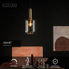 Lucide JOANET - Suspension - Ø 22 cm - 1xE27 - Fumé
