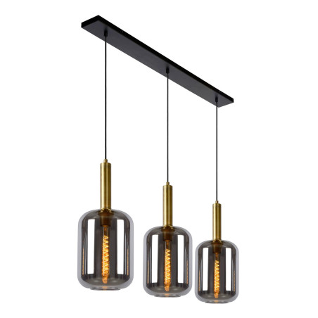 Lucide JOANET - Suspension - 3xE27 - Fumé