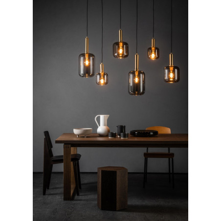Lucide JOANET - Suspension - 2xE27 - Fumé