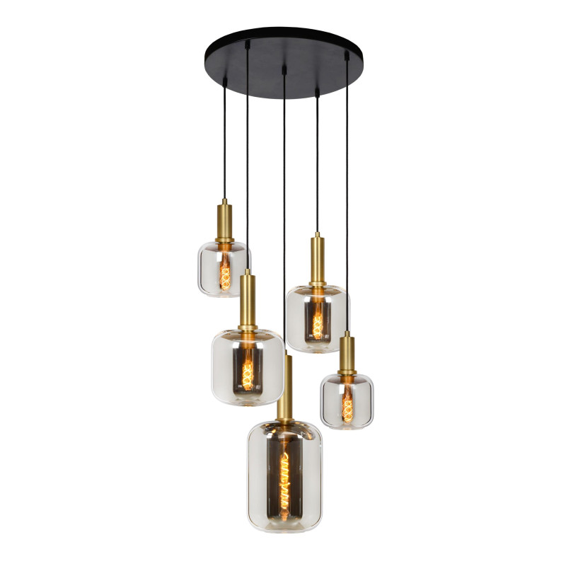 Lucide JOANET - Suspension - Ø 66 cm - 2xE27 - Fumé