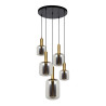 Lucide JOANET - Suspension - Ø 66 cm - 2xE27 - Fumé