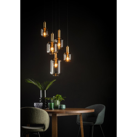 Lucide JOANET - Suspension - Ø 66 cm - 2xE27 - Fumé