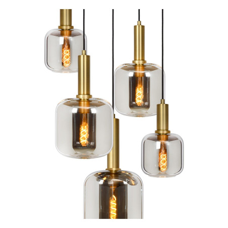 Lucide JOANET - Suspension - Ø 66 cm - 2xE27 - Fumé
