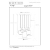 Lucide JOANET - Suspension - Ø 66 cm - 2xE27 - Fumé