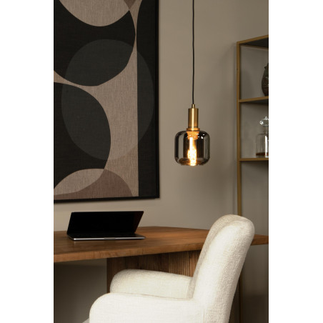 Lucide JOANET - Suspension - Ø 16 cm - 1xE27 - Fumé