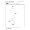 Lucide JOANET - Suspension - Ø 16 cm - 1xE27 - Fumé