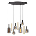 Lucide JOANET - Suspension - 4xE27 & 3xGU10 - Laiton