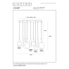 Lucide JOANET - Suspension - 4xE27 & 3xGU10 - Laiton